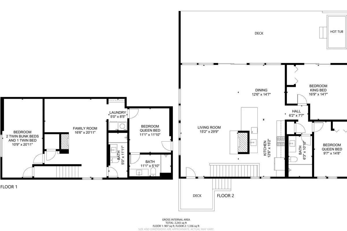 An open-plan interior space combining a living room, kitchen, dining area, and bedrooms. The living room area is set up for cozy movie nights, family gatherings, and game nights, reinforcing the multi-purpose, comfortable environment of the family room.
